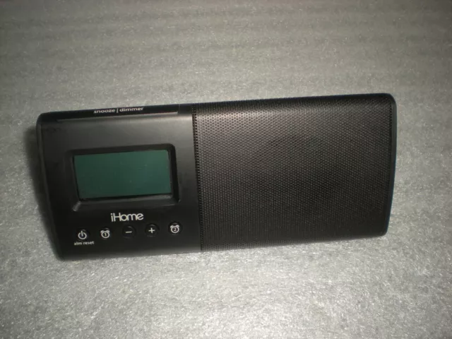 iHome iHM46 Portable USB Charging Dual Alarm Clock Speaker