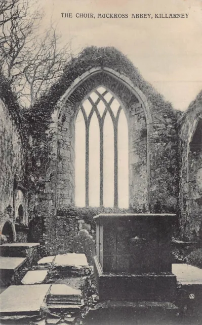Killarney Irland ~ Muckross Abbey-The Chor ~ Foto Postkarte