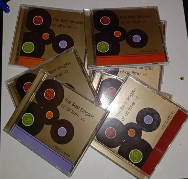 The Best Singles Of All Time X 8 CDs Lot 60s 70s 80s 90s and many more Free post