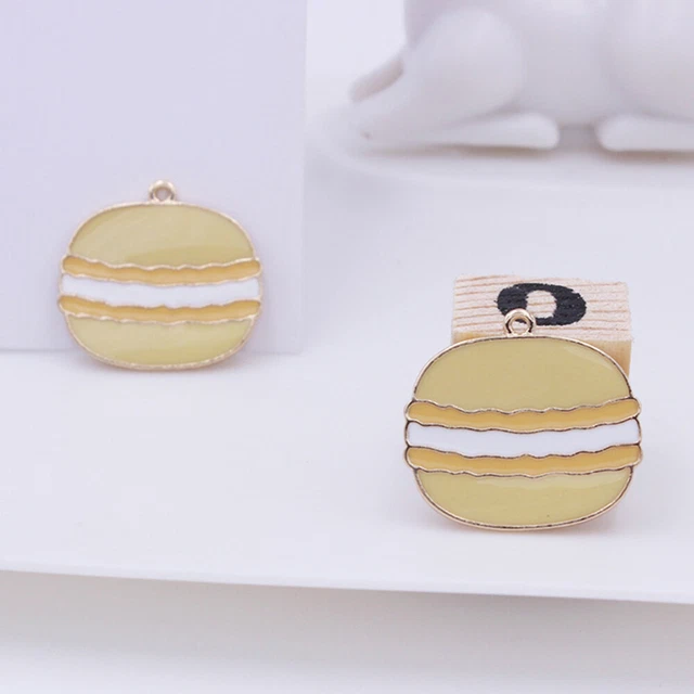 8 pezzi gioielli fai da te set accessori macaron, lega, decorazione sospesa per