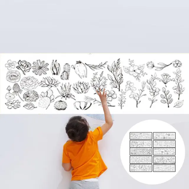 10 pièces rouleau de papier à colorier jouets éducatifs précoces bricolage
