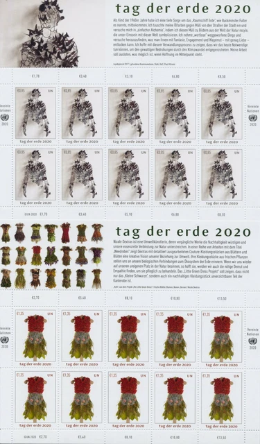 Uno Wien - 2020 Tag Der Erde 1084-85 Kleinbogen **