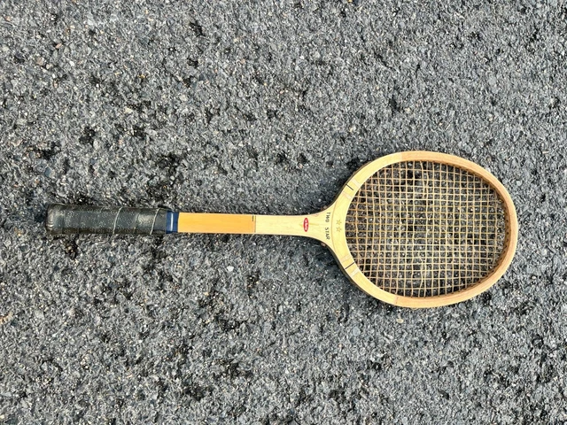 Raquette De Tennis Vintage Bancroft SUPER WINNER, Bois, 1970, Fabriquée Aux USA