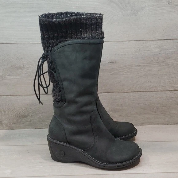 Ugg tall wedge boots cheap