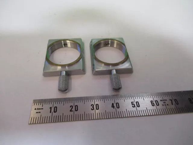 Microscope Part Reichert Austria Objective Brass Holders As Pictured #H3-A-55