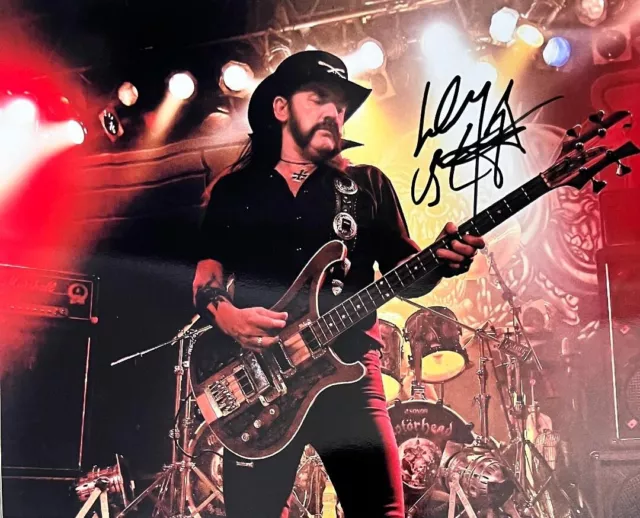 LEMMY KILMISTER - MOTORHEAD - Signed Autographed 8 x 10 Photo w/COA