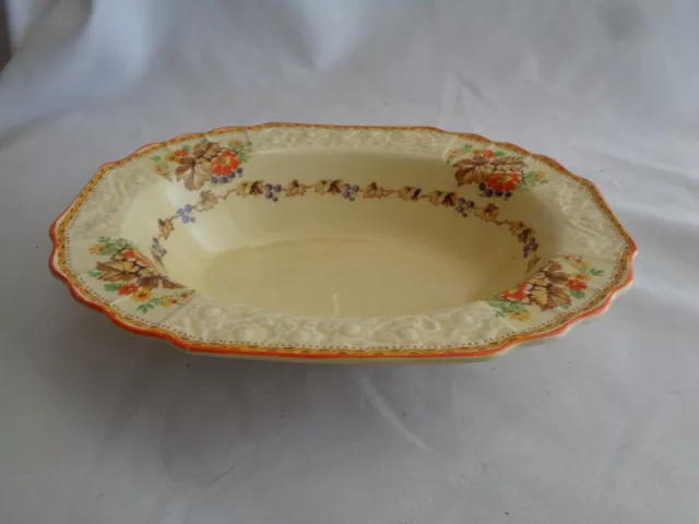 Myott Staffordshire Made In England Vegetable Bowl With Orange Flowers