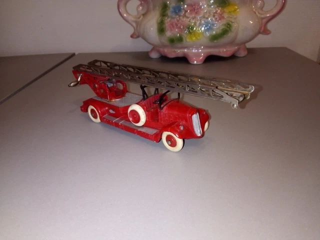 Dinky Toys / Meccano – Auto échelle De Pompier Vers 1950 – Boîte D'origine Et Notice