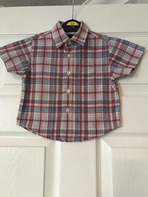 Tommy Hilfiger Short Sleeved Checked Shirt 6-12 Months Worn Once