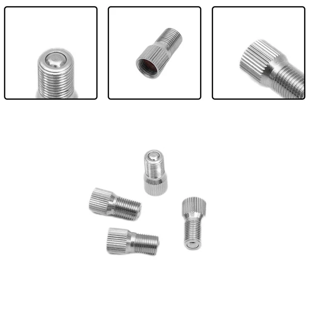 Estensione stelo valvola pneumatici argento prolunga 25 mm per auto camion