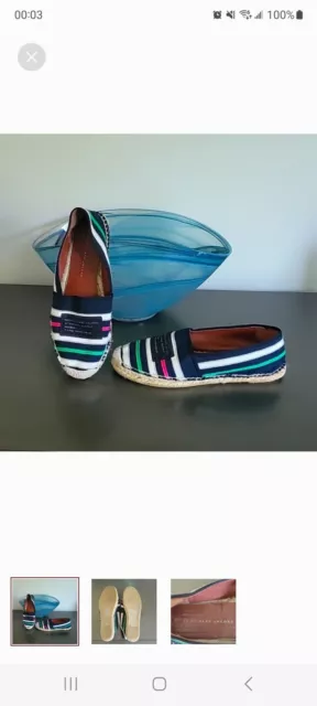 Marc by Marc Jacobs Colorful Striped  Espadrilles Flat Slip On Shoes Size 7M