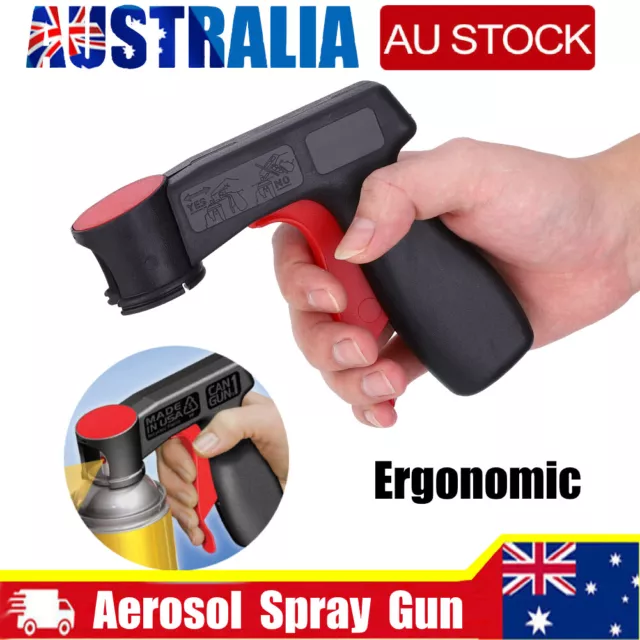 Spray Can Gun Pistol Grip Aerosol Paint Bottle Trigger Handle Universal Plastic