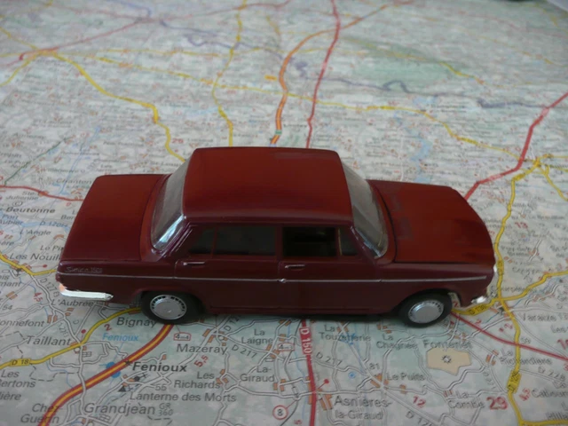 Peugeot 402 Berline NOREV 1/43 – Couleur Bordeaux, Miniature Neuve (réf 474210)
