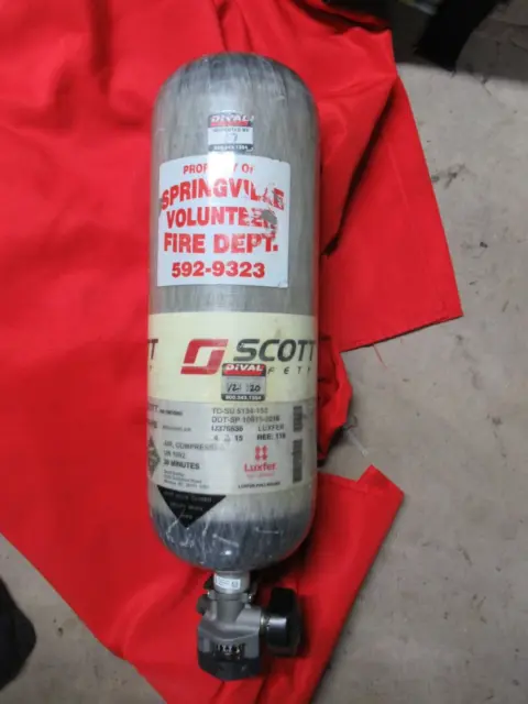 Mfg 2015 SCOTT 2216 PSI 30 MINUTE CURRENT HYDRO  SCBA CYLINDER TANK BOTTLE FIRE