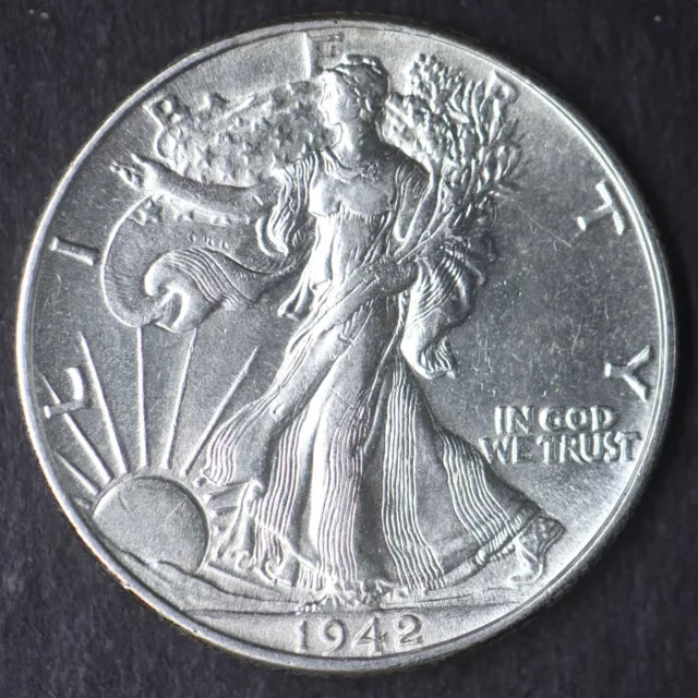 1942-P Walking Liberty Silver Half Dollar 50C -High Grade- COINGIANTS -