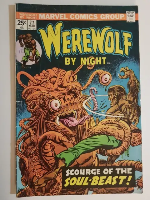 Marvel Comics Group Werewolf by night Nr. 27 von 1975, in englischer Sprache