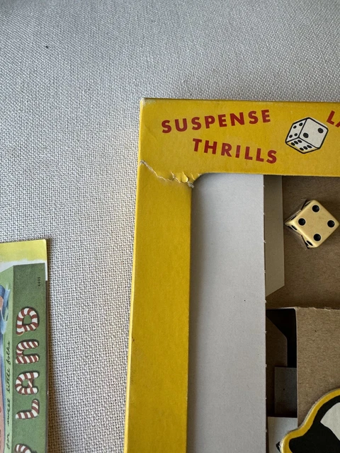 SKUNK PARTY BOARD Dice Game Vintage 1953 Schaper Minn USA Die Cut Box