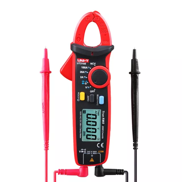 UNI-T DIGITAL UT210E 100Amp 600V AC DC CLAMP METER Multimeter True RMS VFC diode