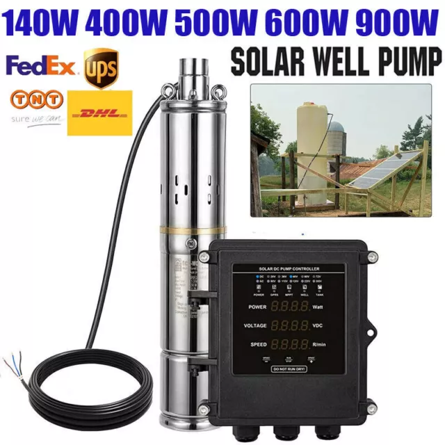 3" MPPT Controller Screw Solar Water Pump Deep Well Submersible Bore Hole Pump