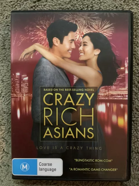 Crazy Rich Asians (DVD, 2018) VGC, Region 4, Free Postage