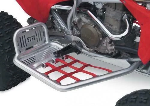 DG Performance HG Alloy Series Nerf Bars Silver Bar - Red Web #607-2135