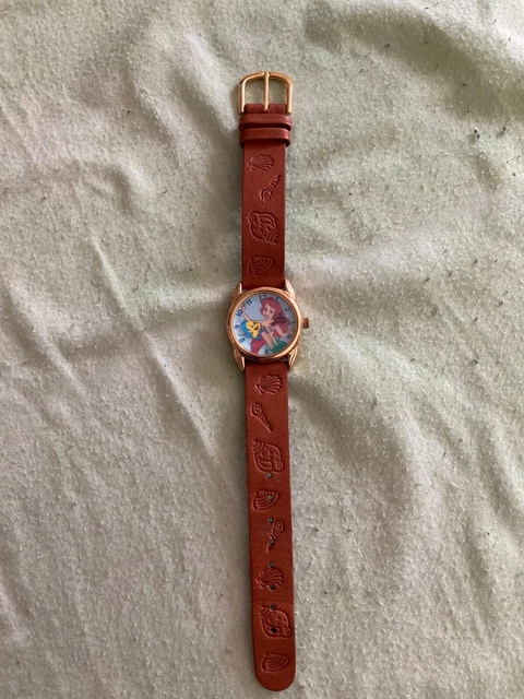 Vintage Timex Disney Watch Little Mermaid Quartz Women Mystery Dial New Battery