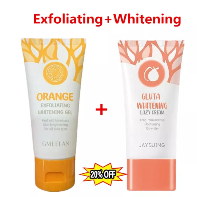 GMEELAN-Orange Exfoliating Whitening Gel Scrub Face Brigtening Skin Lazy Cream