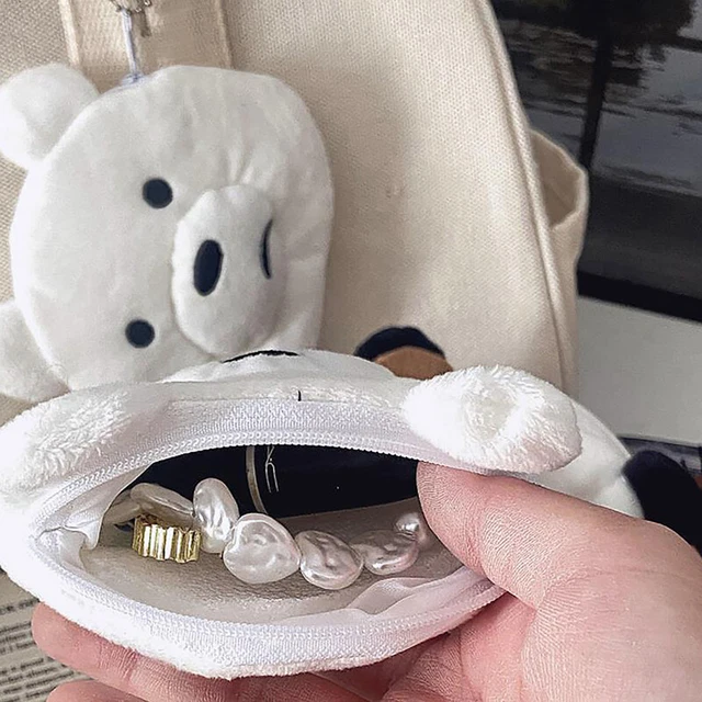 Cartoon peluche orso borsa storage bag zaino key chain hangings ornamenti S1