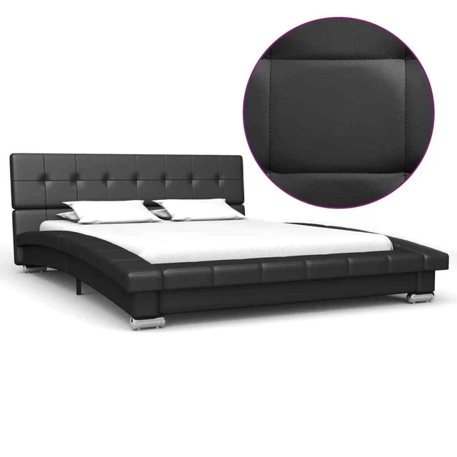 Bettgestell Kunstlederbett Einzelbett Polsterbett Bett mehrere Auswahl vidaXL