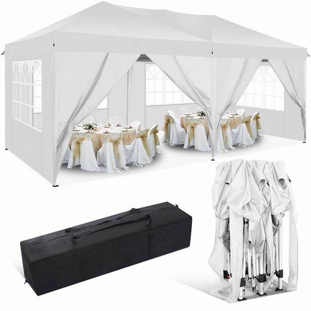 Pavillon 3x3m Wasserdicht Faltpavillon Pop Up Partyzelt Gartenzelt UV Schutz