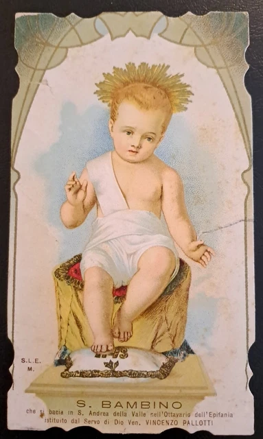 SANTINO HOLY CARD SANTA LEGA EUCARISTICA SLEM S.BAMBINO VINCENZO