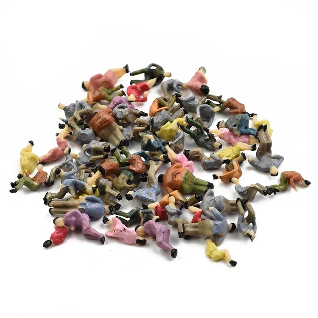 200 Figurines Miniatures Peintes Pour Maquettes De Gare, Dioramas Et Expositions