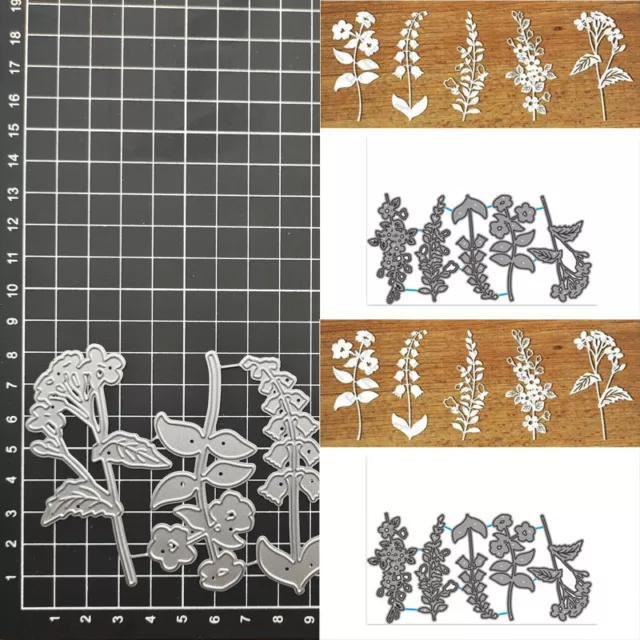 Leaves Flowers Metal Cutting Dies Stencil Scrapbooking Paper Template Embossing