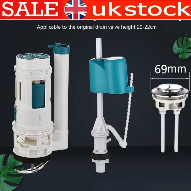 1 SET TOILET Fill Parts Water Tank Drain Flush Valve Button RepairKit