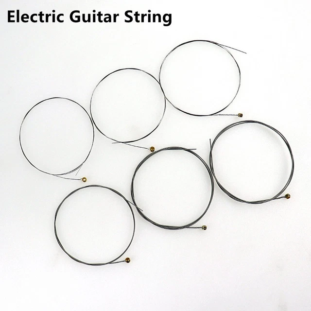 Ensemble de 6 cordes de guitare électrique longue durée de vie en acier de rem