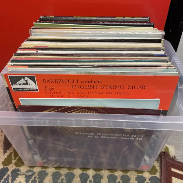 Great Job Lot Of Over 60 Classical Lp Vinyl Records Ex Cond. Various Composers