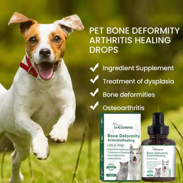 Pet Joint Repair Drops For Dogs, Cats,Cats Body Joint Care Pain-UK Relief J5Z8