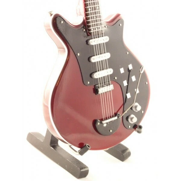 Guitare Miniature Stratocaster Red Hot Chili Peppers - Réplique Collector Avec Logo