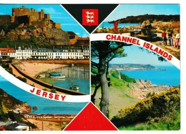 Jersey, Channel Islands - Multiview Bamforth Colour  Postcard