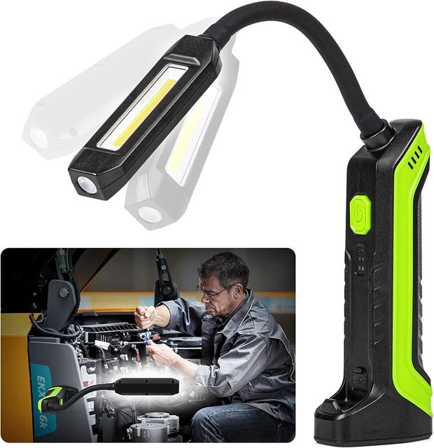 Aaleds LED Work Light up to 1000Lumens Magnetic Flashlight Flexible Gooseneck