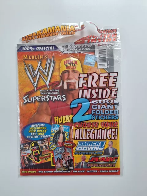 WWE WWF Superstars Giant Poster Magazine Issue 13  Hulk Hogan Edge June 2002