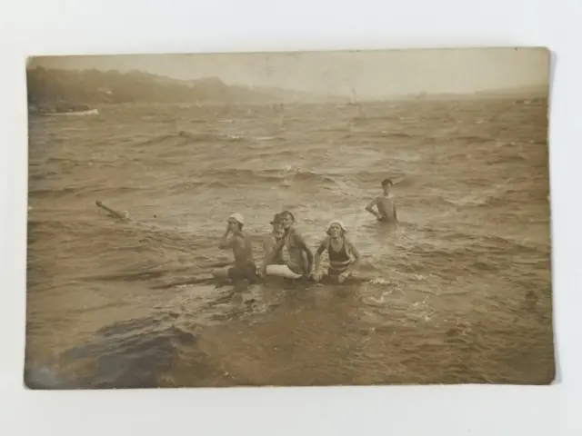 Vintage SHIPWRECK Postcard. Possibly Stockton Beach ‘The Berbice’’ Wreck  c1900