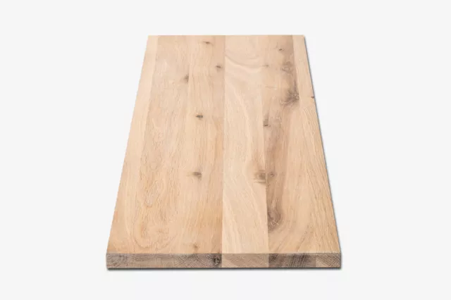 Tablero de estantería estantería de pared nivel de ajuste suelo de estantería roble rústico 20 mm DL blanco aceitado