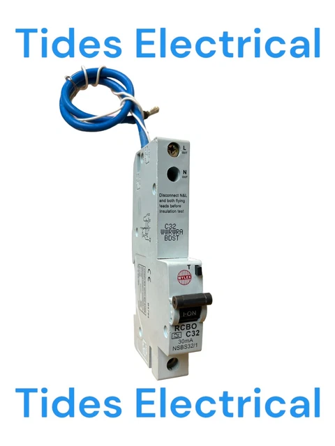 Wylex RCBO 32 AMP 30 mA Typ C 32A NH Bereich C32 NSBS32/1