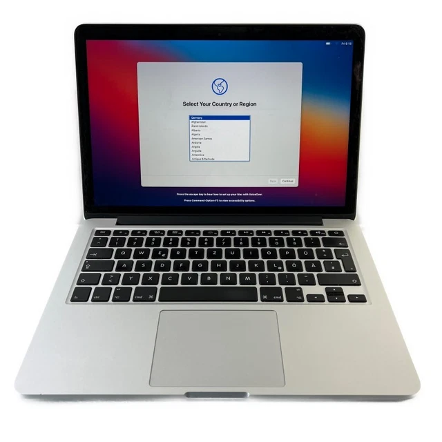 Apple MacBook Pro 11,1 A1502 13,3" i7 3,0 GHz 16 GB 256 GB unità di memoria a stato solido Big Sur Staingate Apple MacBook Pro 11,1 A1502 13,3" i7 3,0 GHz 16 GB 256 GB unità di memoria a stato solido Big Sur Staingate