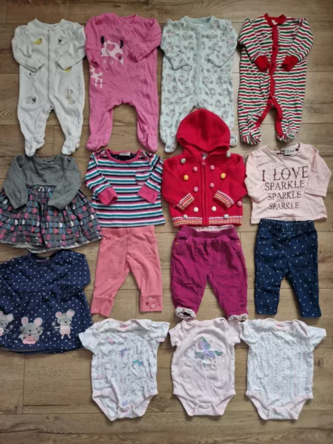 Baby Girl Clothes Bundle 3-6 Months Outfits Next Mothercare Mamas&Papas 15 Items