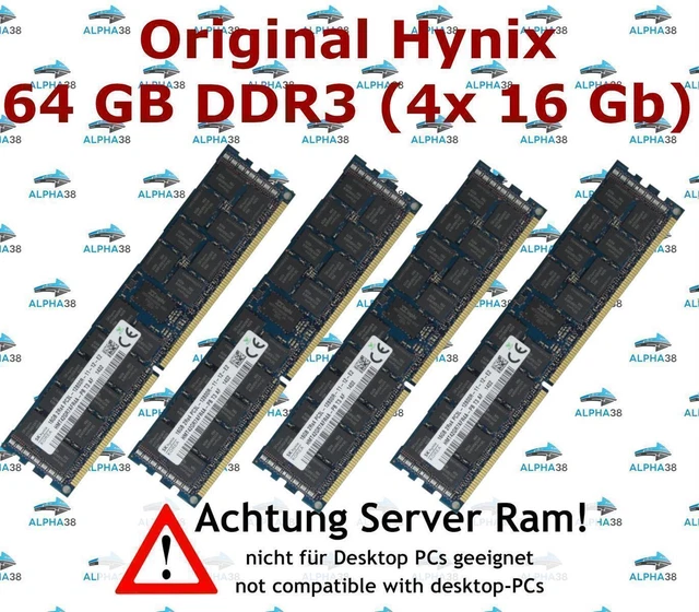 Micron 16 GB Rdimm ECC Reg DDR3-1600 RAM Superserver 1U 8017R-TF