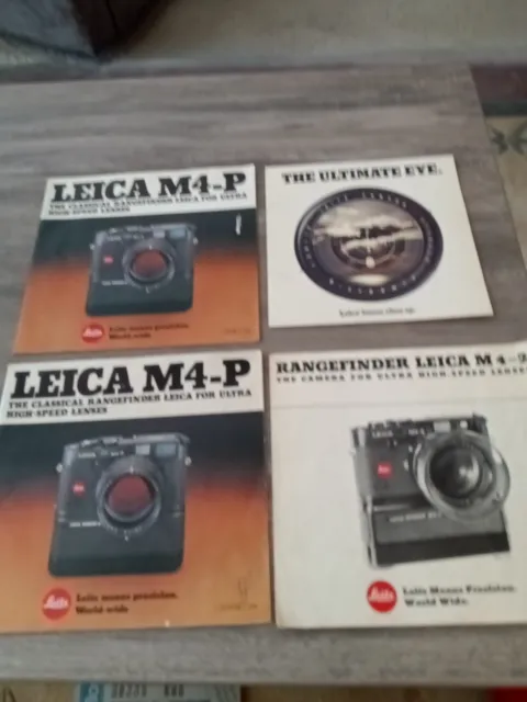 Sales Brochure for Leica M4-P Camera &M4-2 "Classical Rangefinder" plus M Lenses