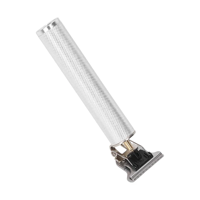 (Silver) Hair Clipper Easy To Clean Hair Trimmer Waterproof For Outdoor