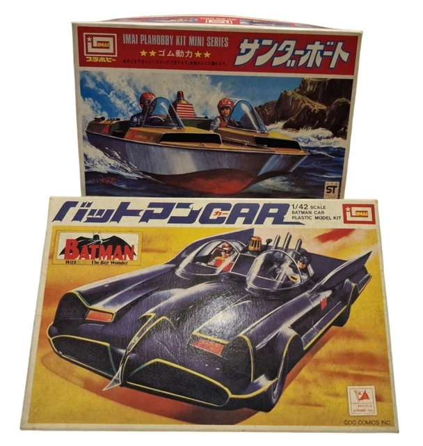 BATMAN : 66 Batman Style Batboat Speedboat & 1966 Batmobile Model Kits ...